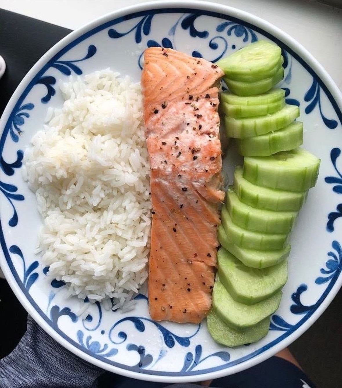 Rice&salmon
