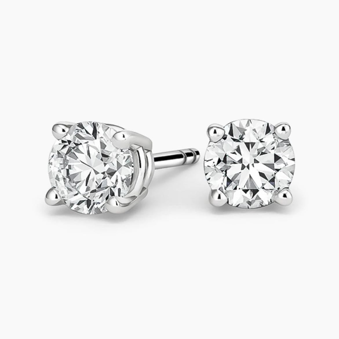 diamond stud earrings
