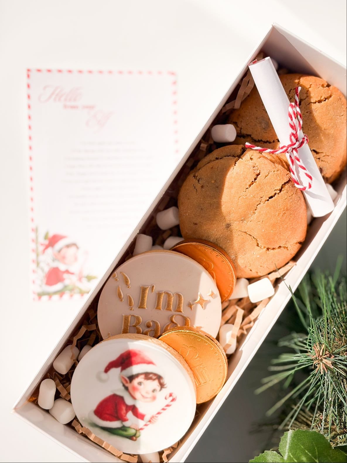elf cookie box