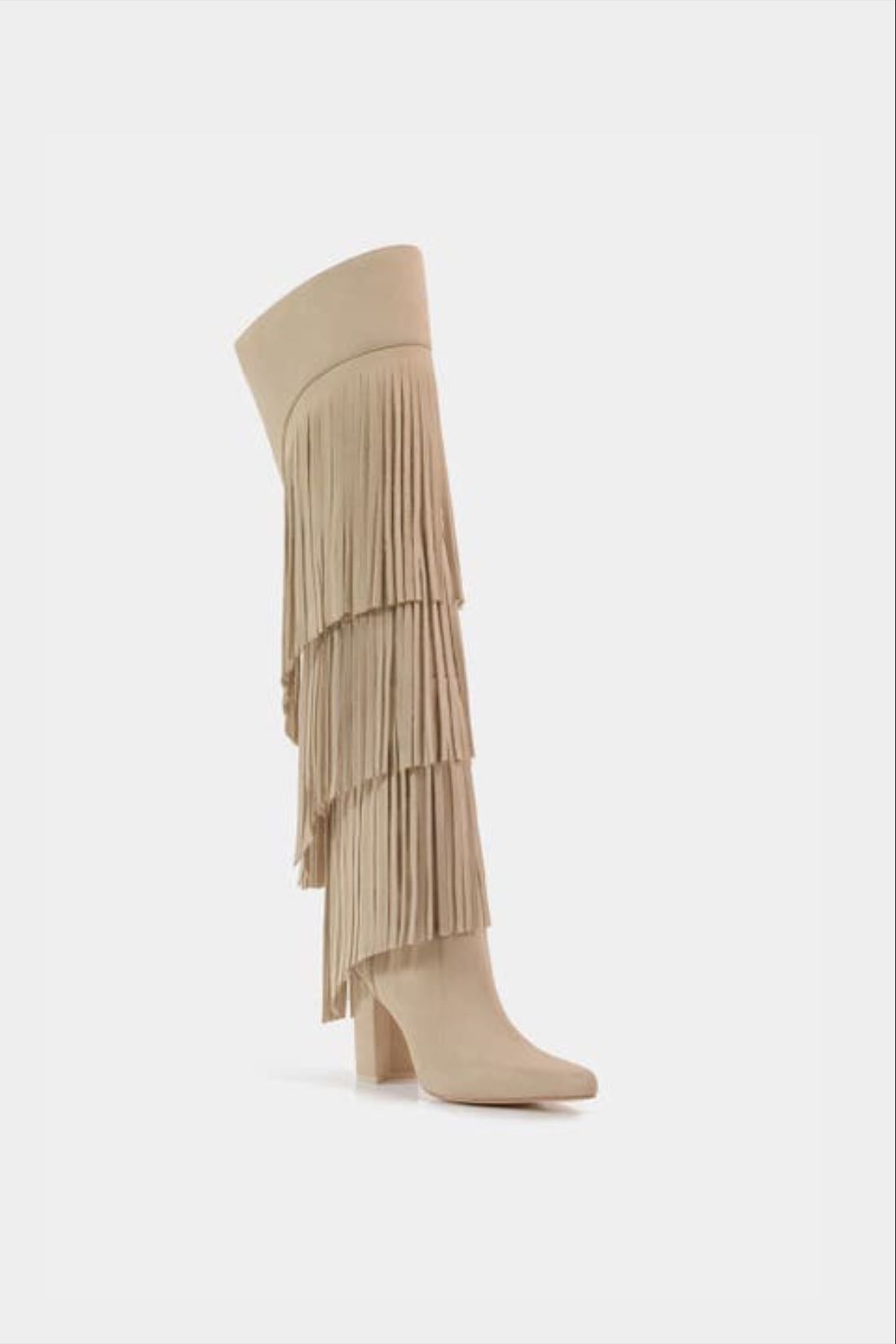 Fringe Leather Boots - Dante