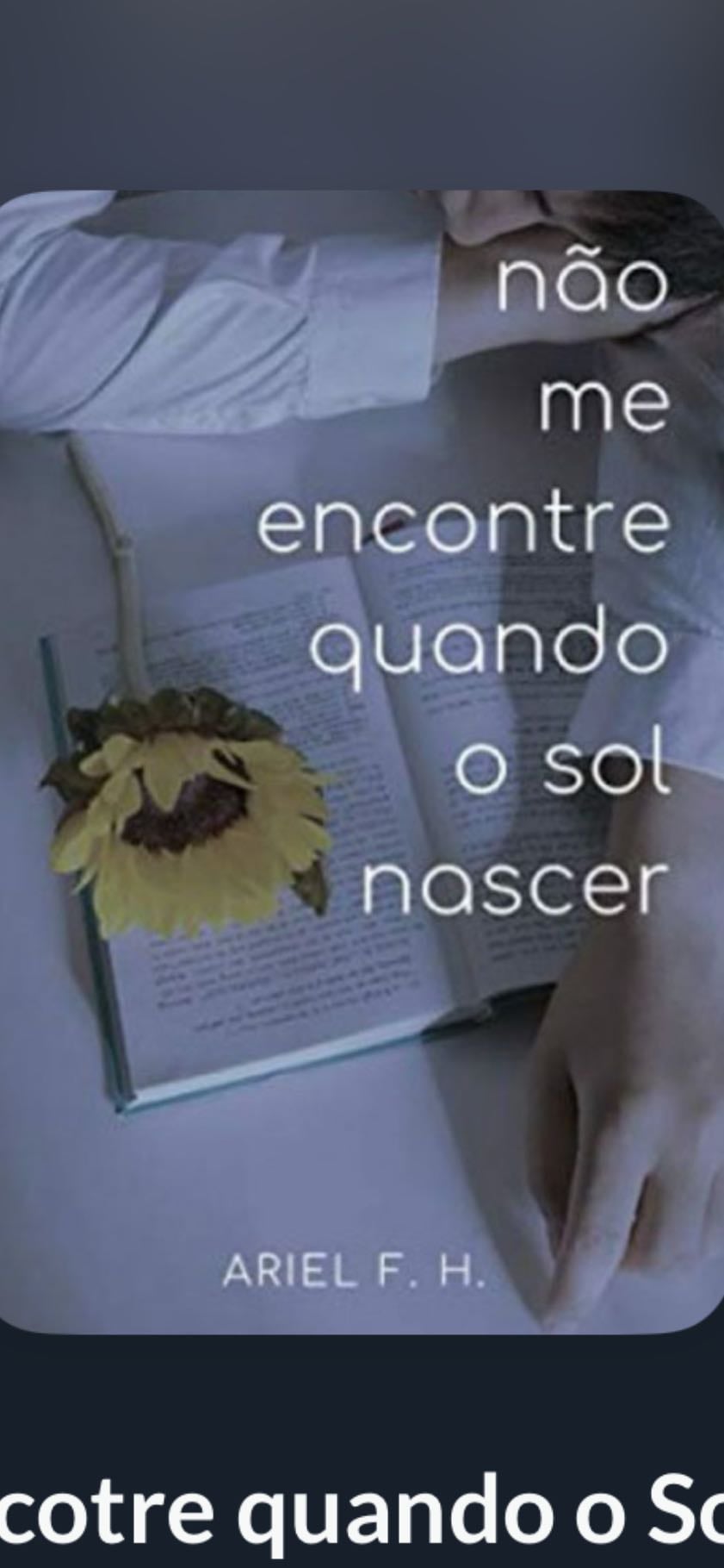 não me encontre quando o sol nascer