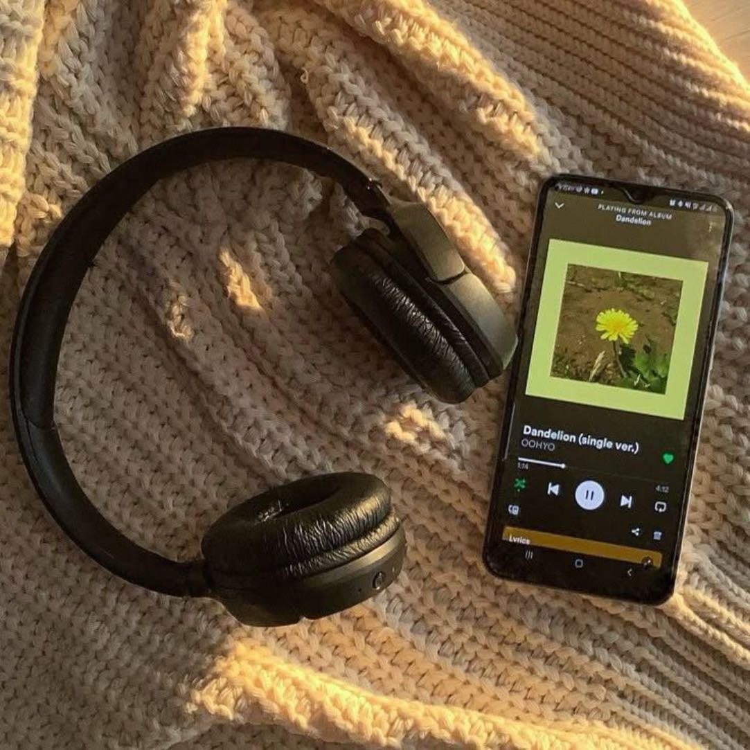 listening to music