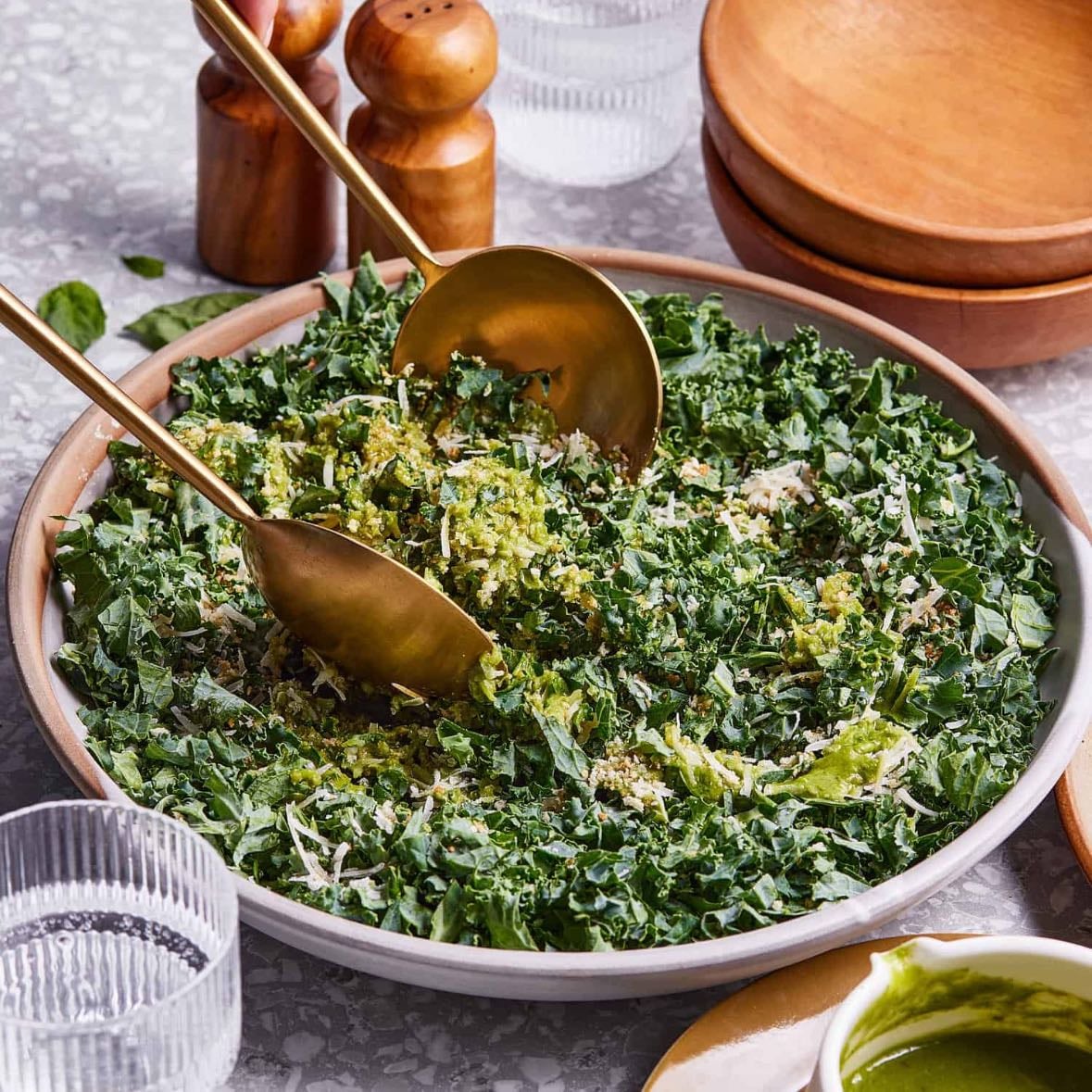 Lemon Basil Kale Salad - π₯πΎ