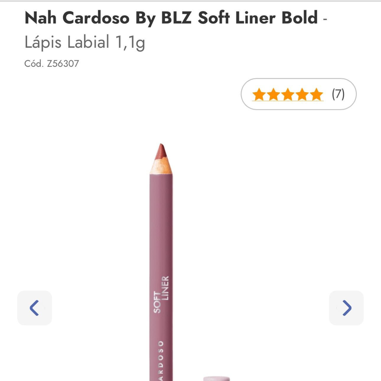 Lápis labial Bold Blza + Nah