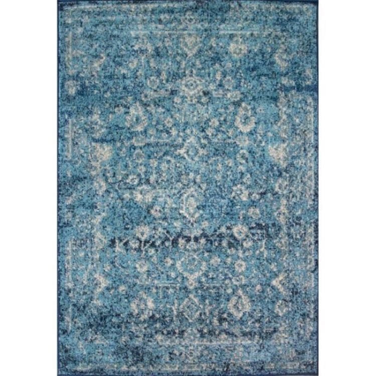Tapis chambre oriental bleu