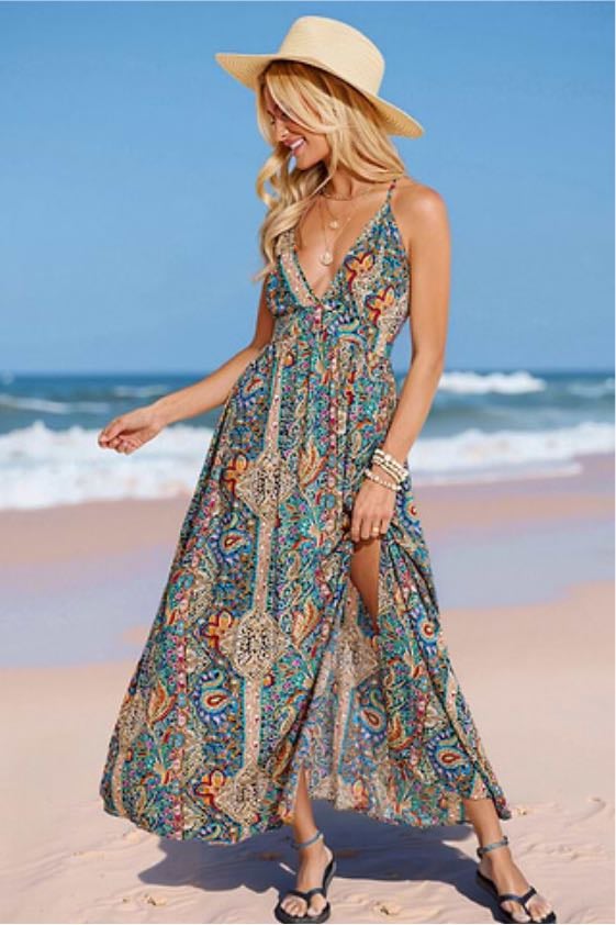 Robe bohème longue