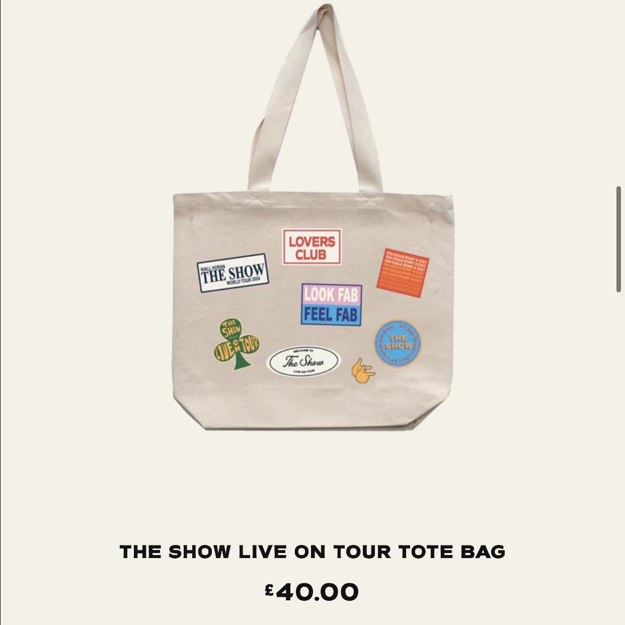 The Show Live On Tour Tote Bag