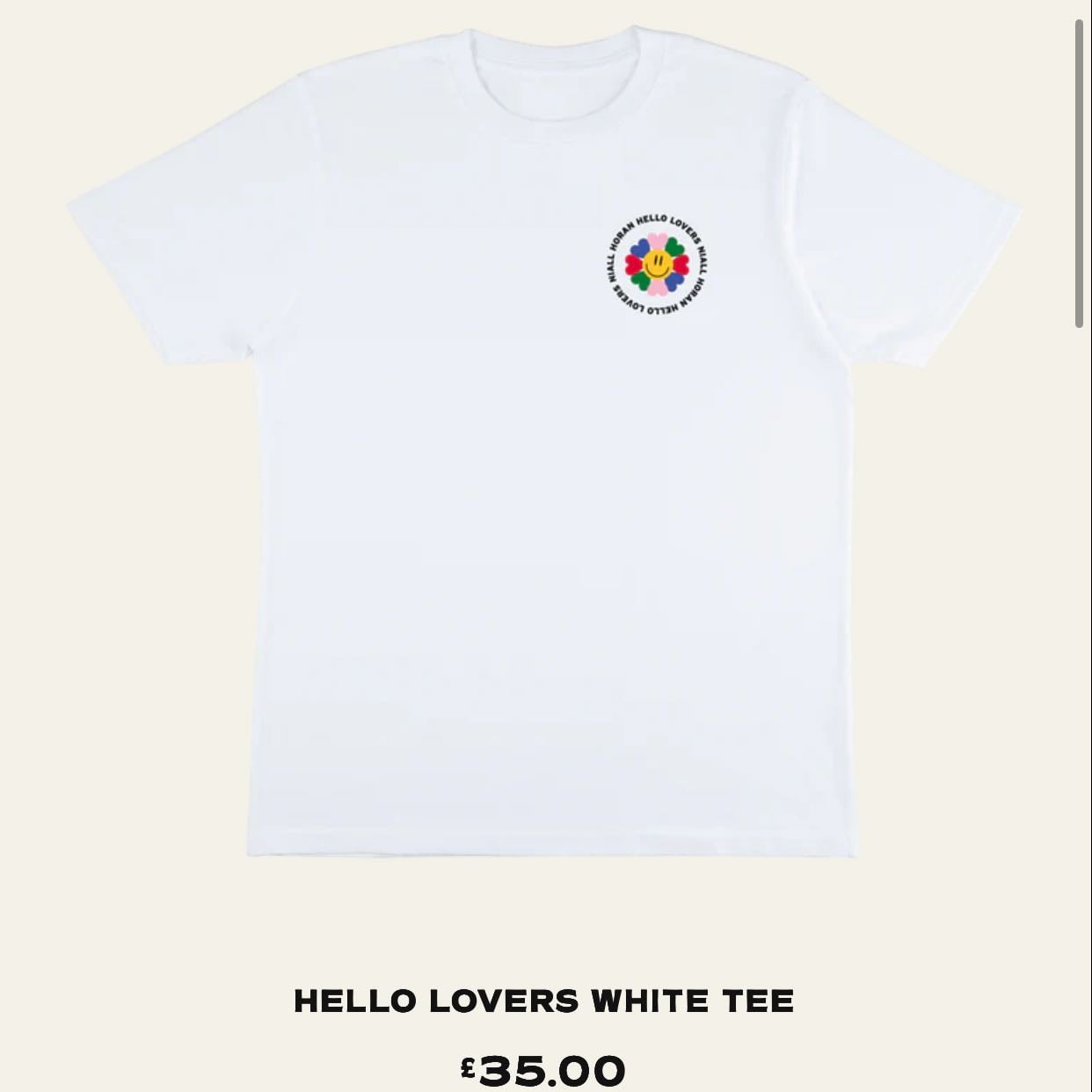 Hello Lovers White Tee