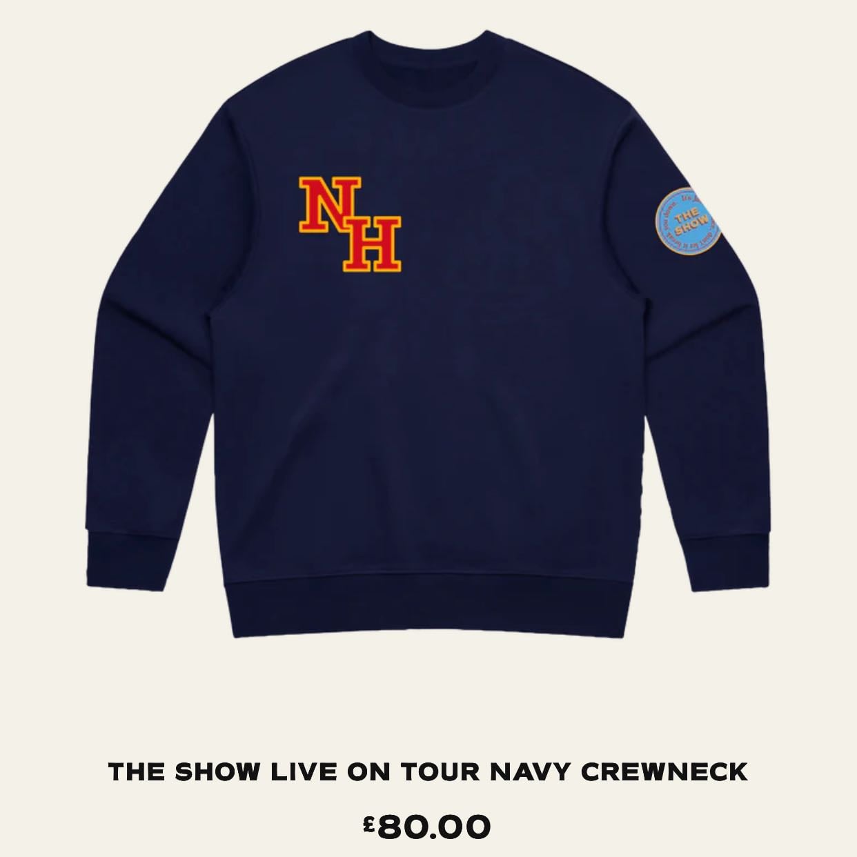 The Show Live On Tour Navy Crewneck