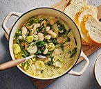 Creamy Greens, Pesto And Butter Bean Stew Recipe
