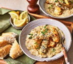 Crispy Courgettes With Creamy Pesto Beans Recipe