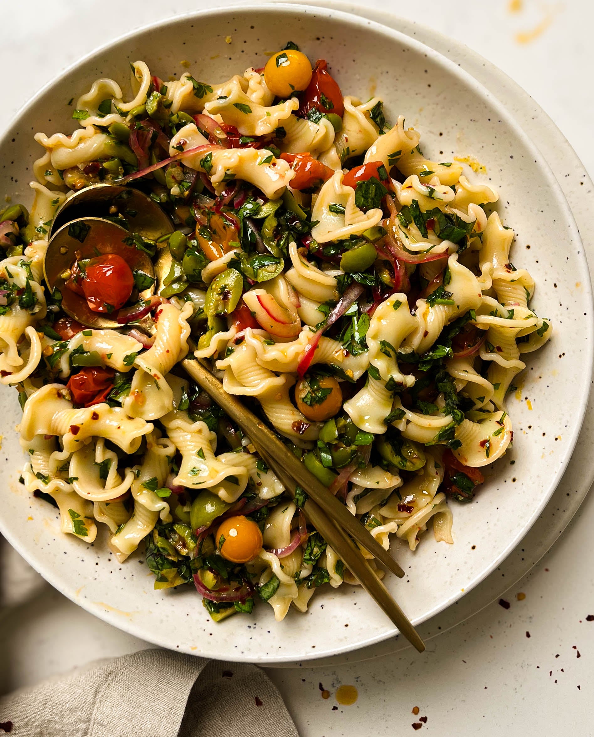 Cherry Tomato Pasta Salad - Munching with Mariyah