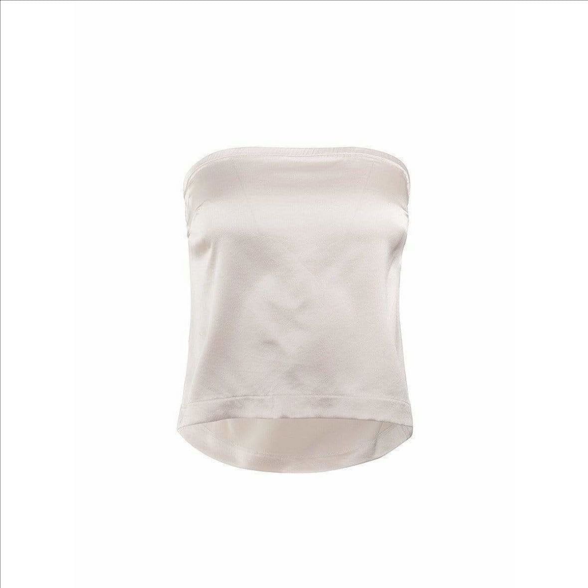 Silk tube top