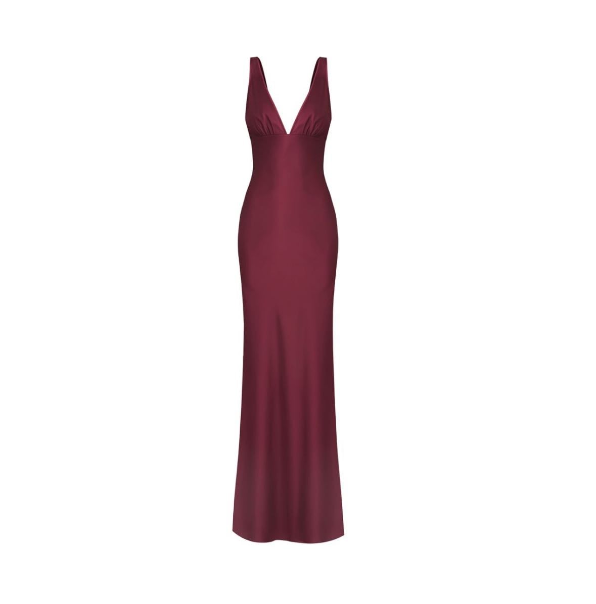 Burgundy dress