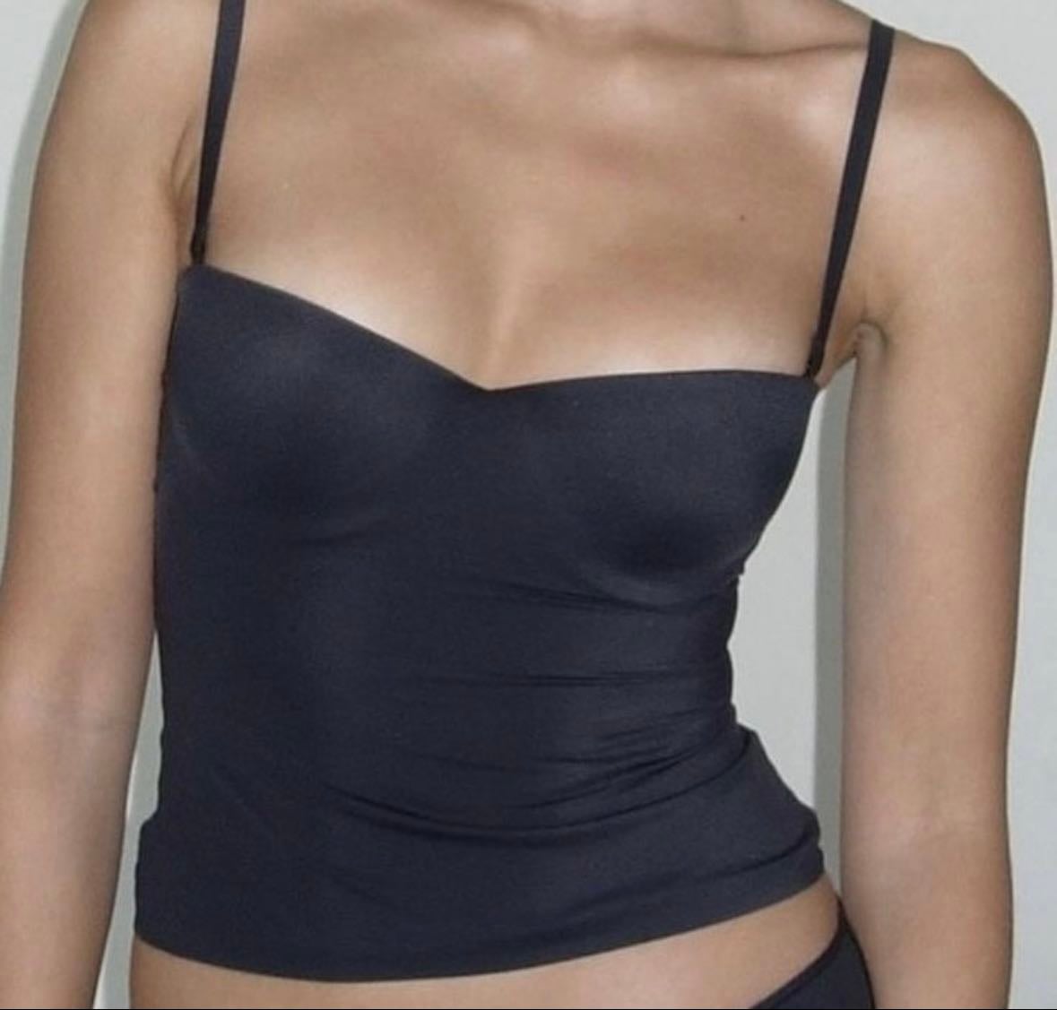 Low cut black top