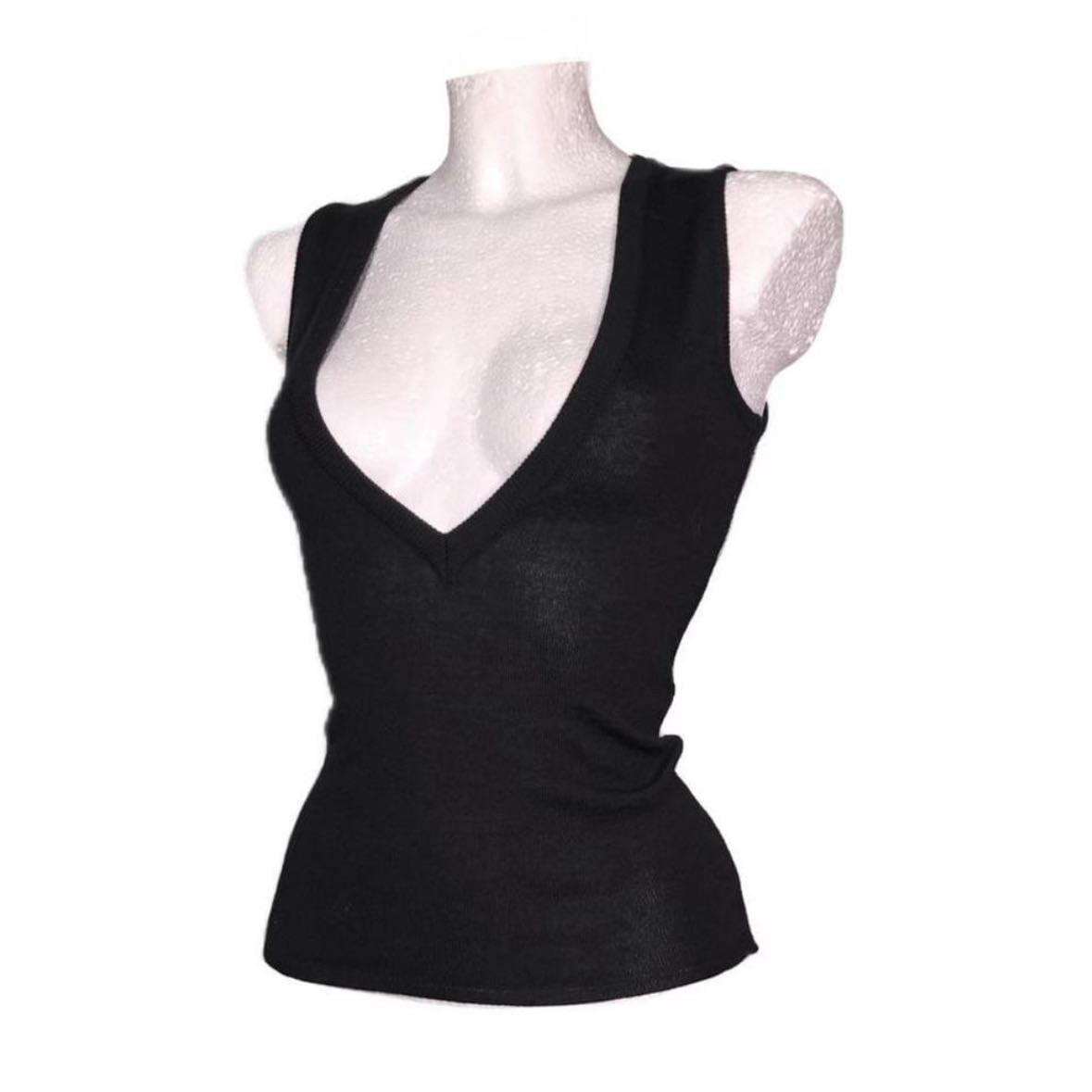 Triangle cut black top