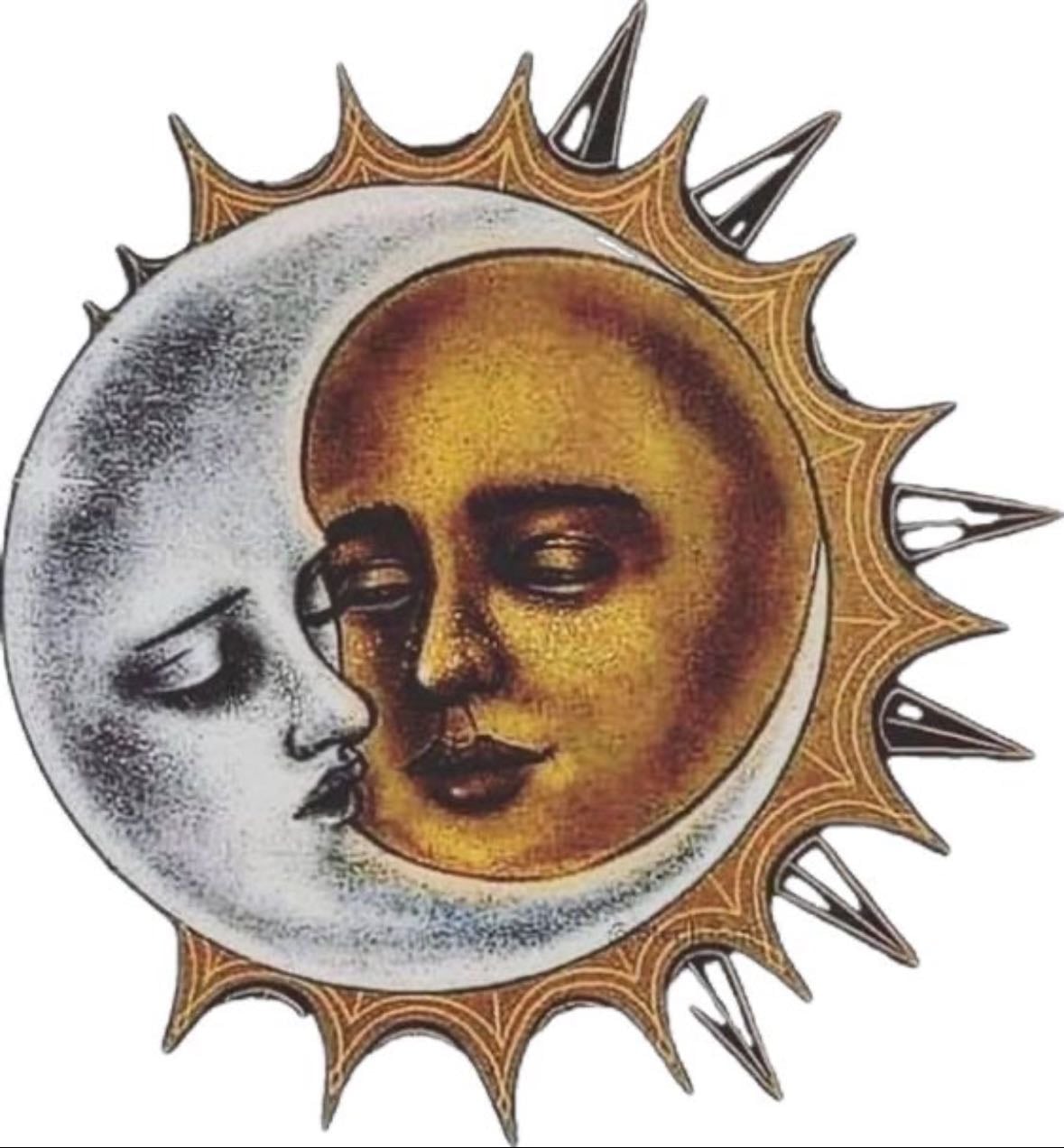 old moon & sun