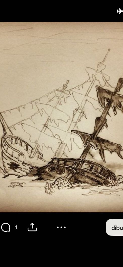 Barco hundiéndose