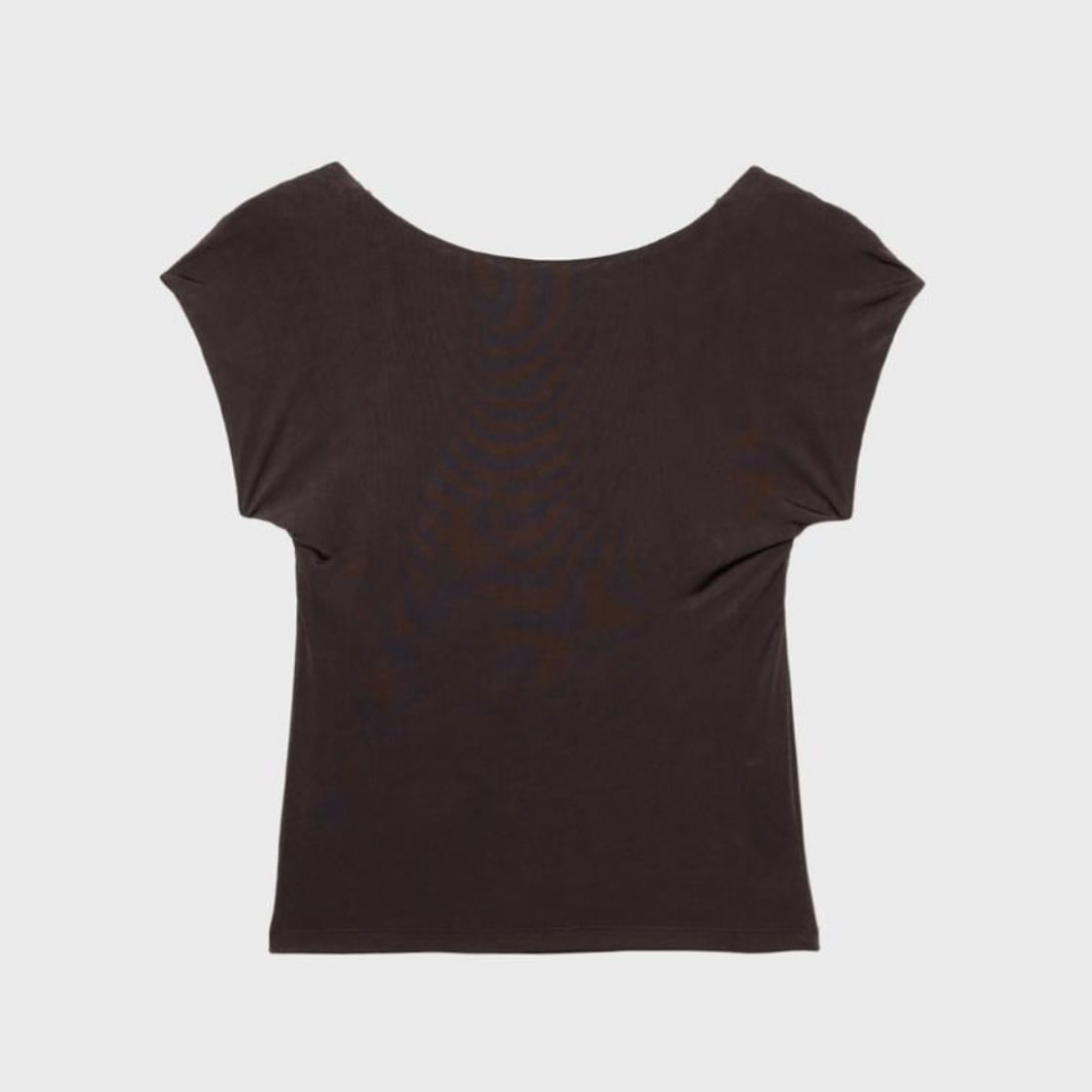 Camiseta espalda descubierta marron - 10,99 EUR