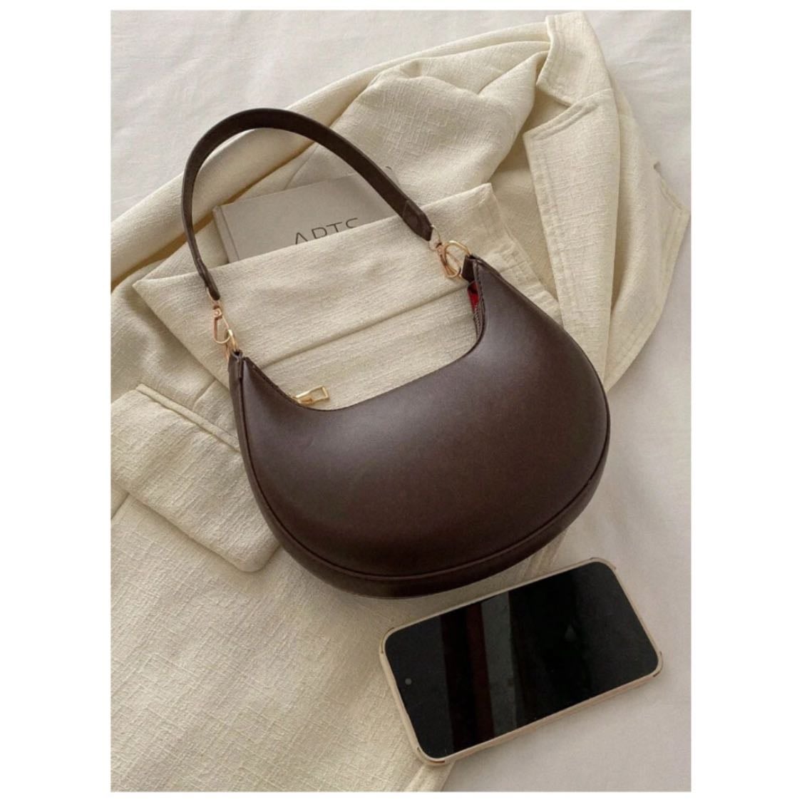 Bolso de hombro color café - 4,75 EUR