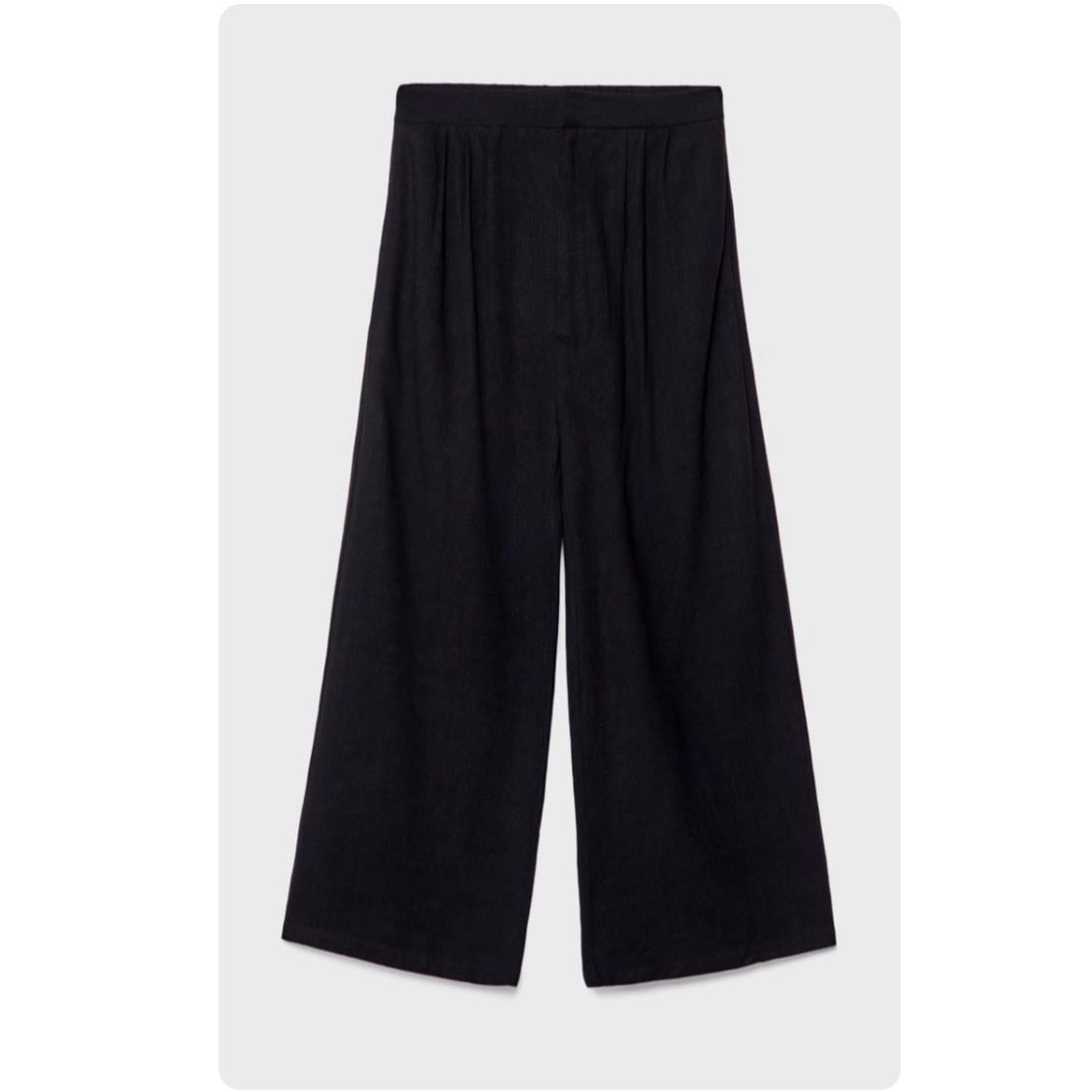Pantalones Culotte con linzas negro - 22,99 EUR