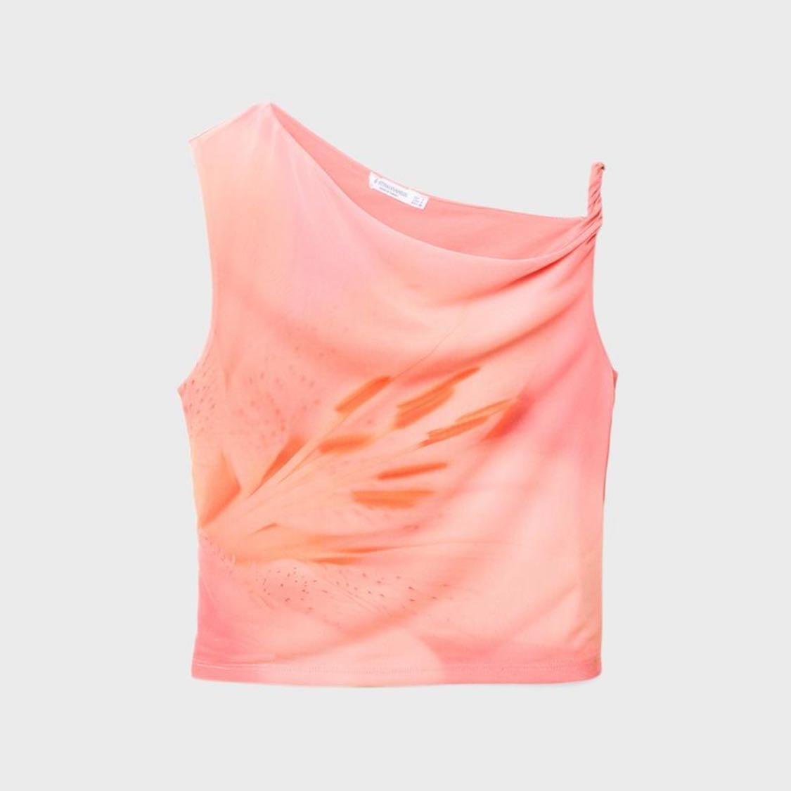 Camiseta asimetría rosa - 15,99 EUR