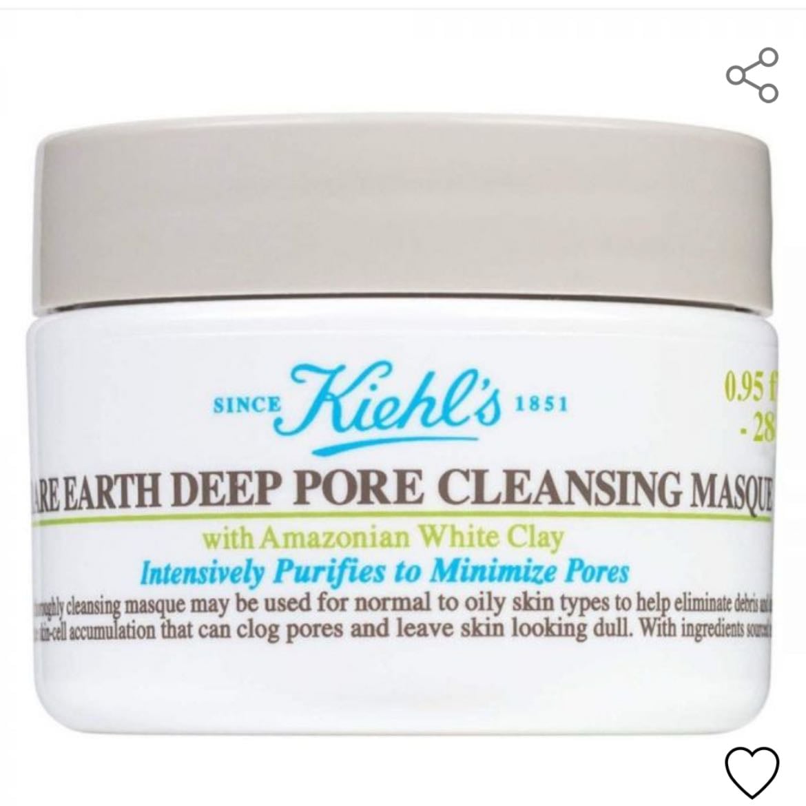 KIEHL'S Rare Earth Deep Pore Cleansing Mask Mascarilla Facial - de Kiehls