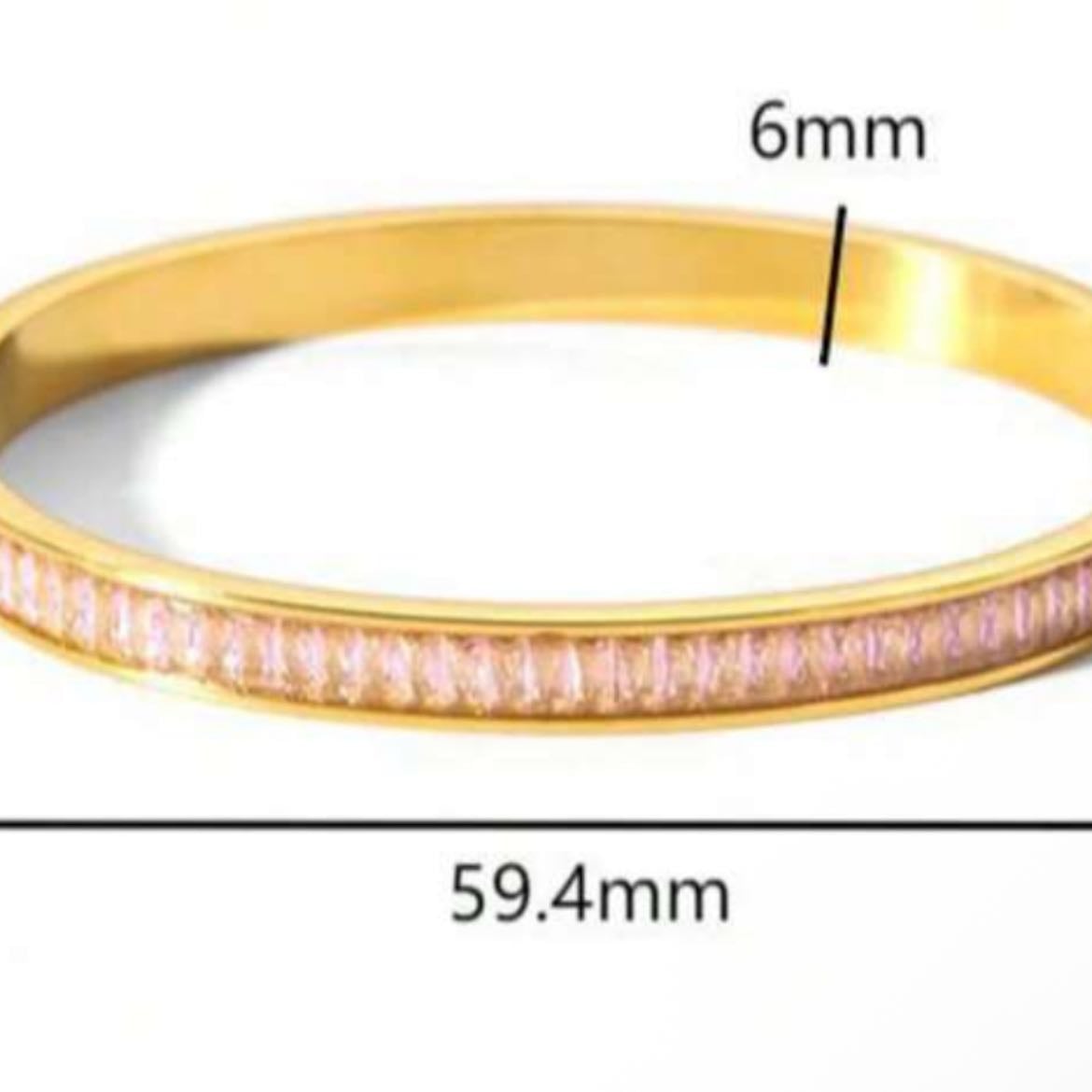 1 pieza Elegante pulsera de joyería impermeable para señoras, chapada en oro rosa de acero inoxidable a la moda - de Shein