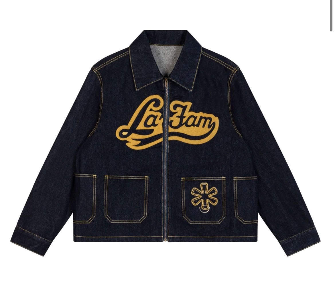 DENIM POCKET JACKET - de La Fam Amsterdam