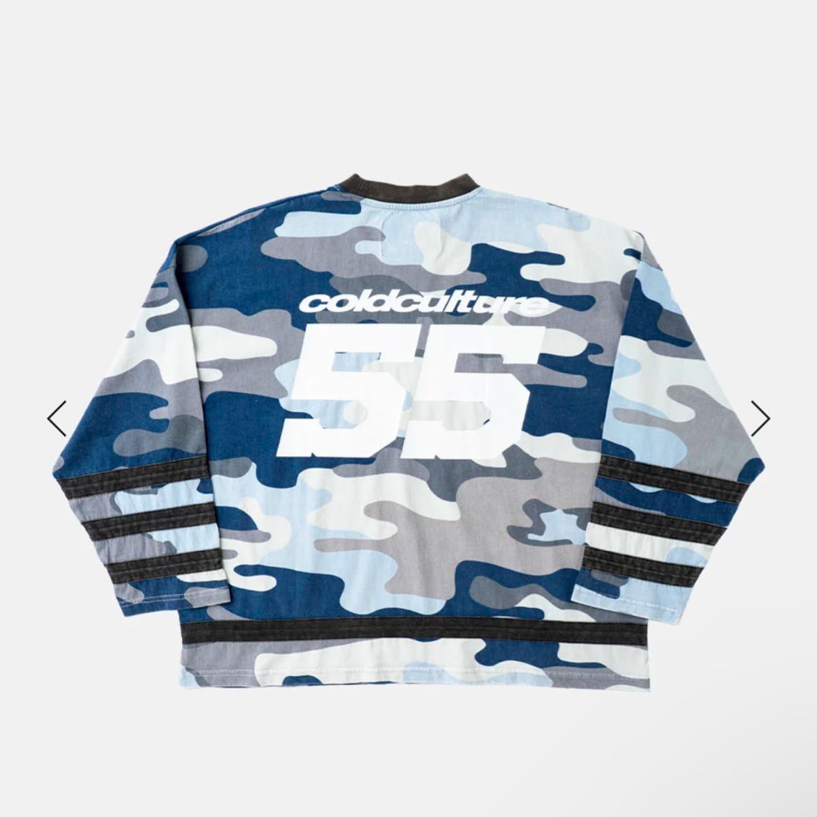 Goalkeeper longsleeve hockey tee blue camo - de ColdCulture