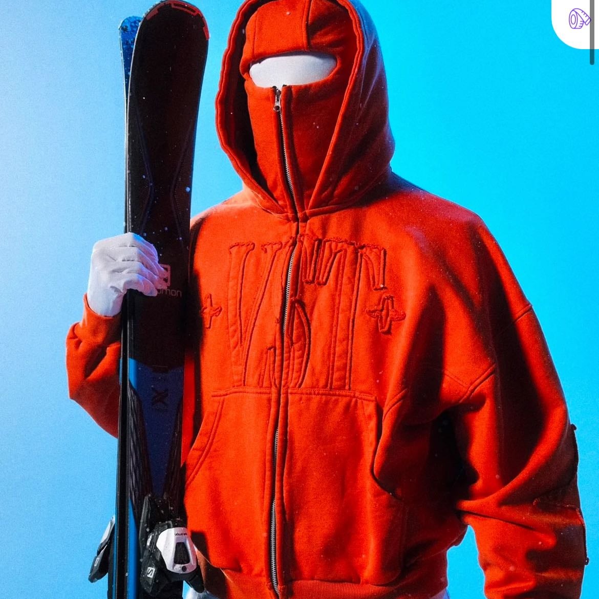 Balaclava Zip (Orange) - de Vestagarments