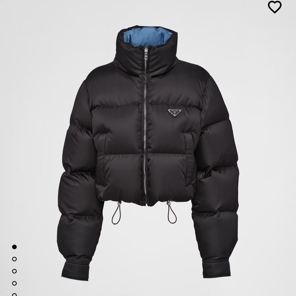 Chaqueta de plumón corta en Re-Nylon - de Prada