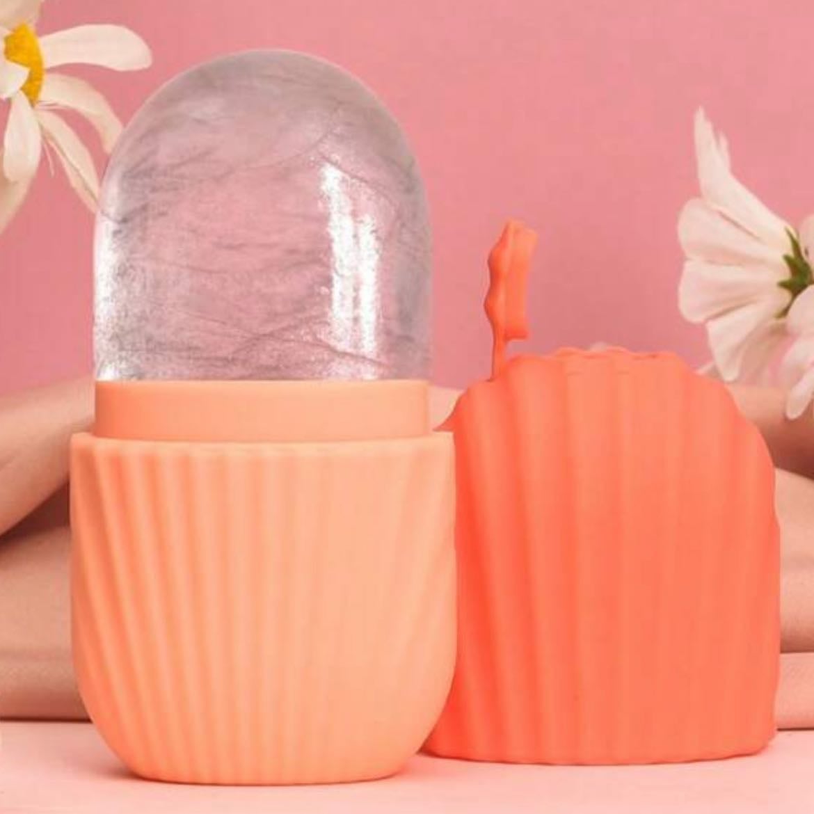 1 pieza Rodillo facial de hielo, para aliviar la hinchazón facial y de ojos, masajeador facial para el contorno y mejorar el cuidado de la piel y el brillo, herramienta de masaje facial para el cuidado de la piel - de Shein