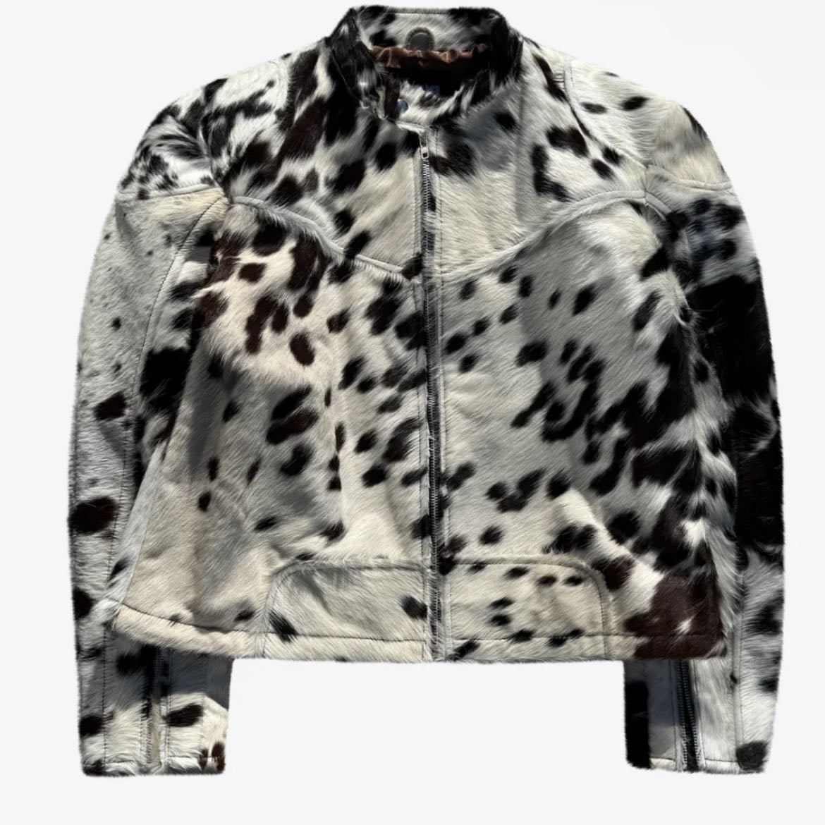 Rawhide Moto Jacket Brown/White - de Nyrva