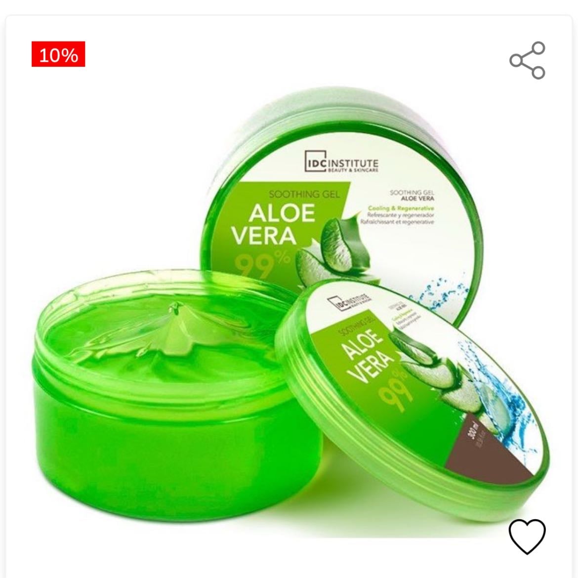 Gel calmante Aloe Vera 99% - de IDC Institute