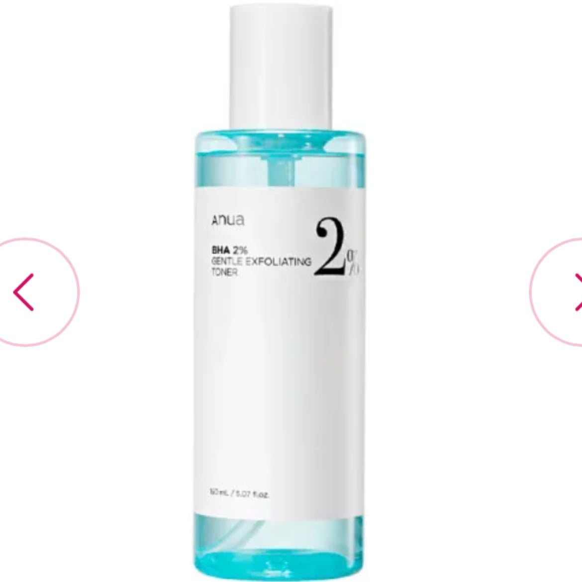 ANUA Bha 2% | 150UD Tónico facial exfoliante - De Anua