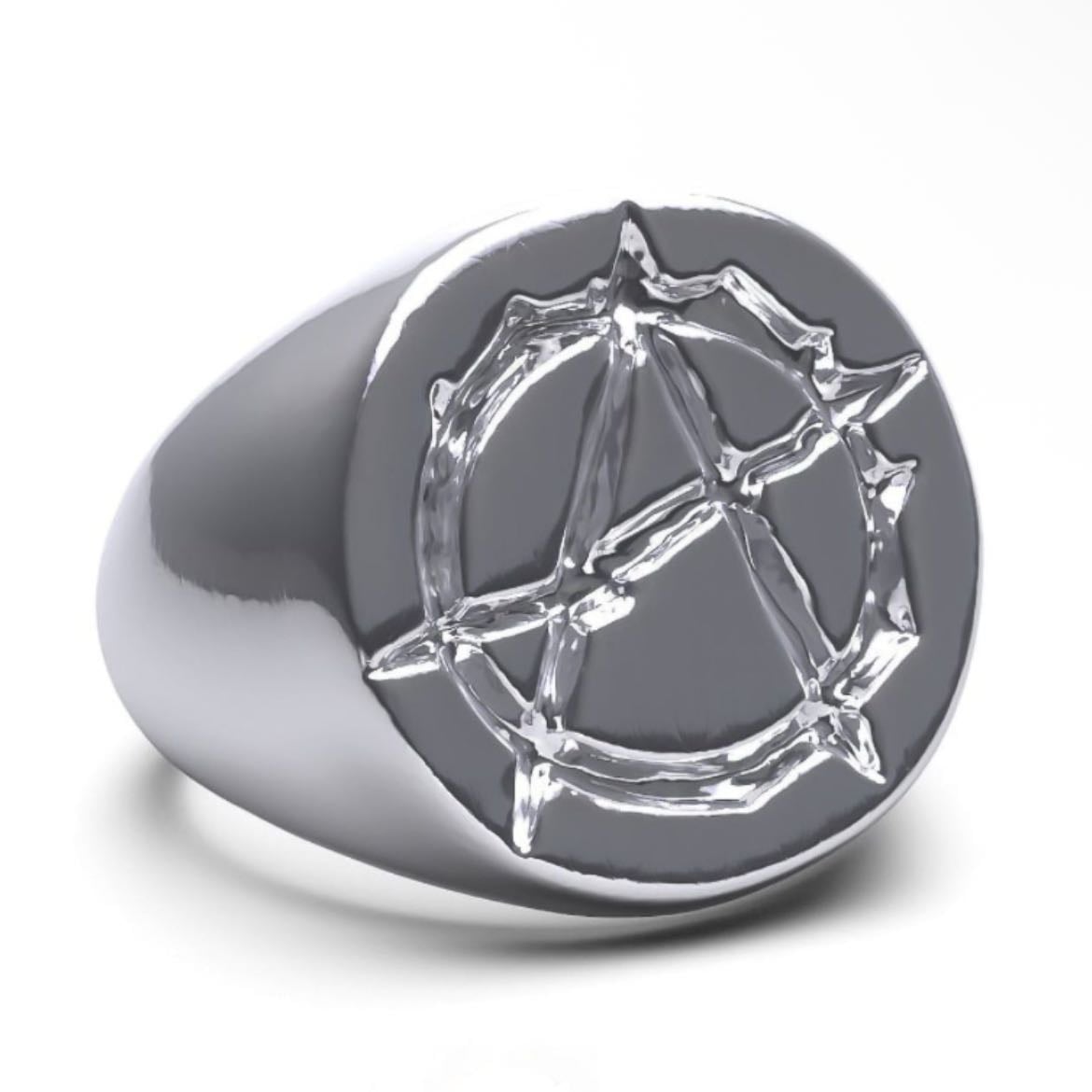 ANARCHY SIGNET RING - de Hard Jewelry