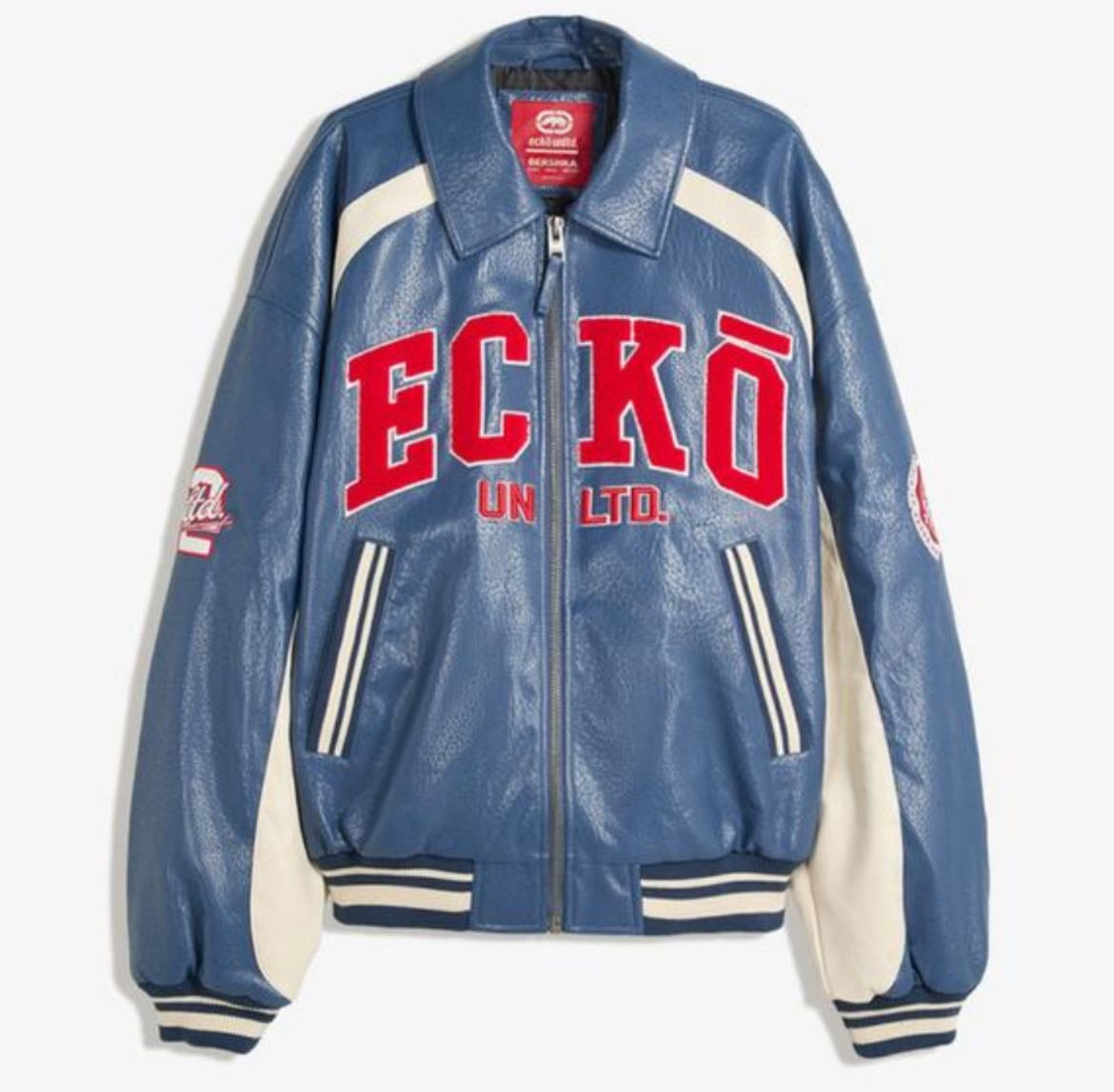 Cazadora Ecko Unltd efecto piel - de Berskha x Ecko
