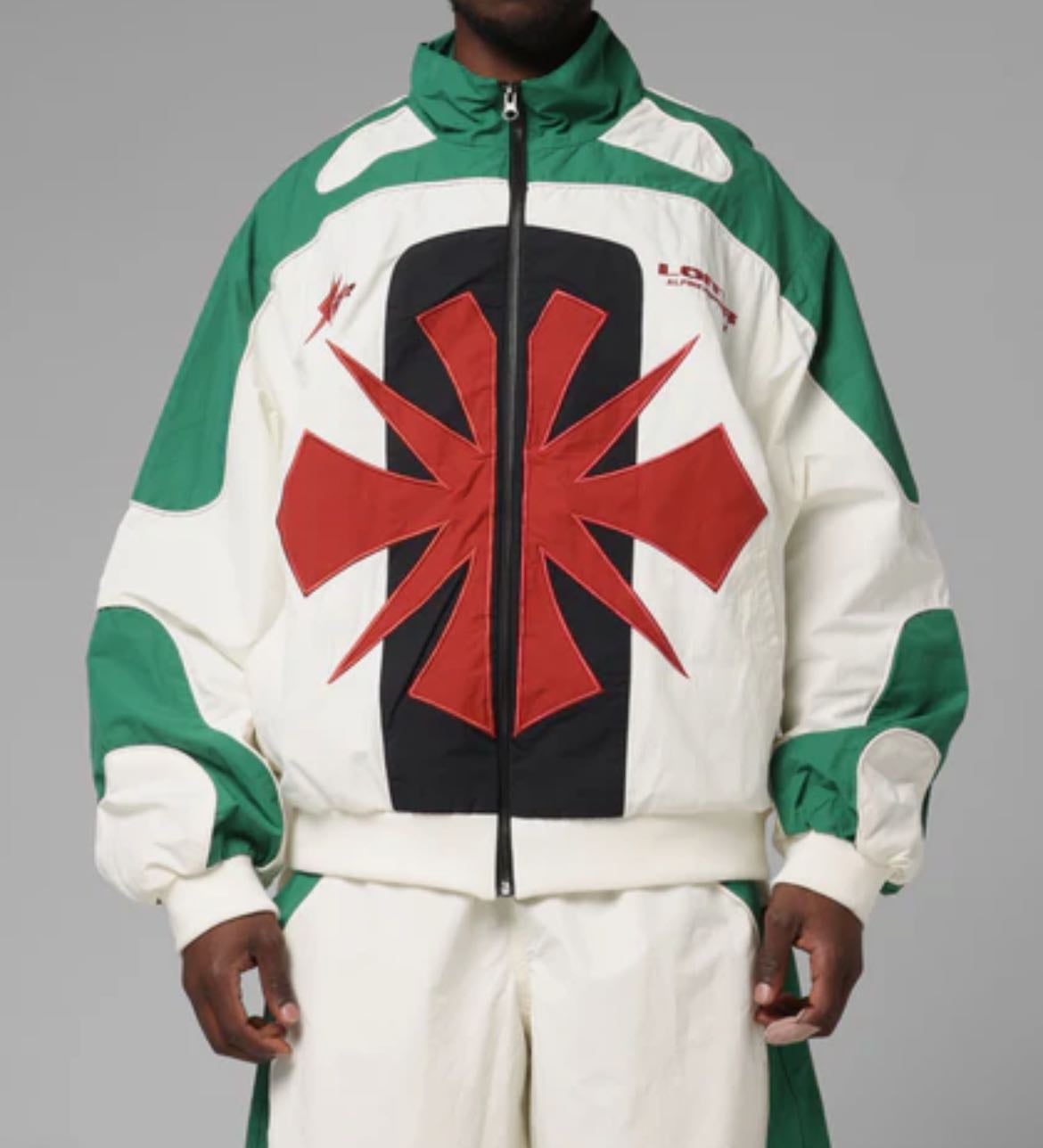 CLUB CLASSIC TRACK JACKET WHITE/GREEN - de Loiter