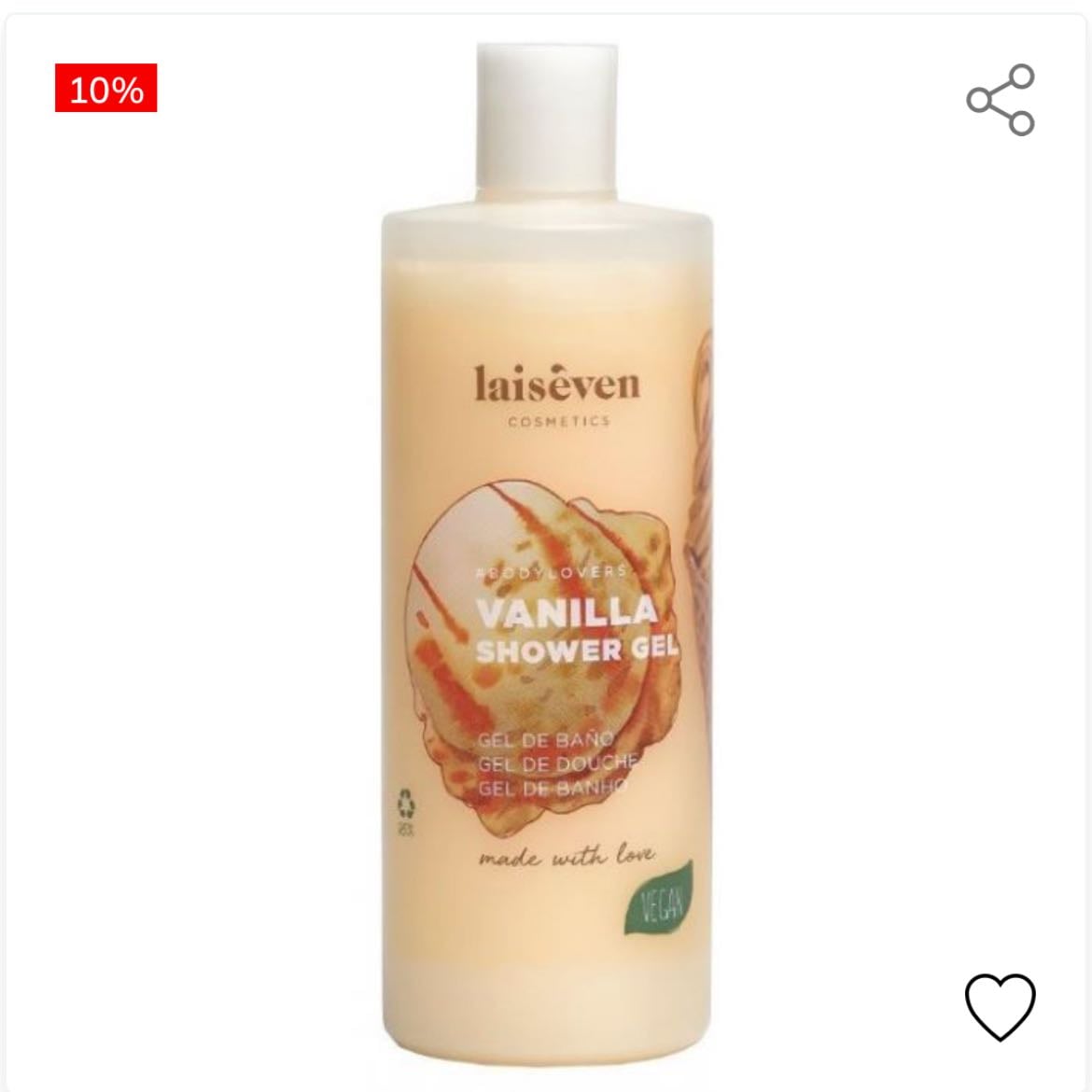 Vainilla Gel de Baño - de Laiseven