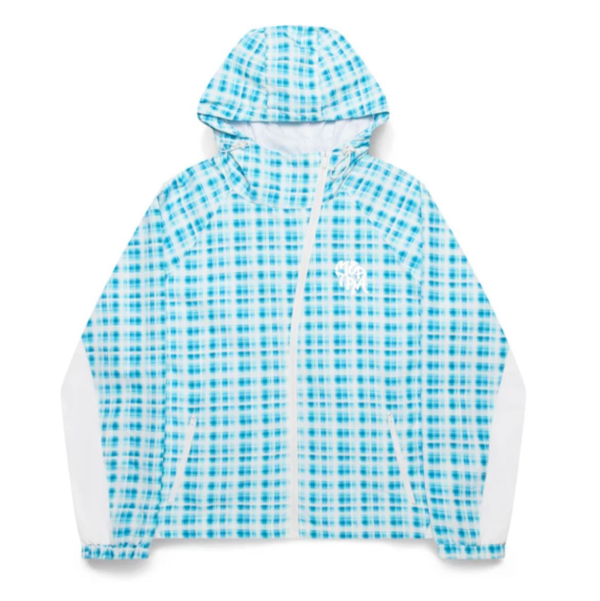 Asymmetrical Plaid Softshell (Blue) - de Mertra