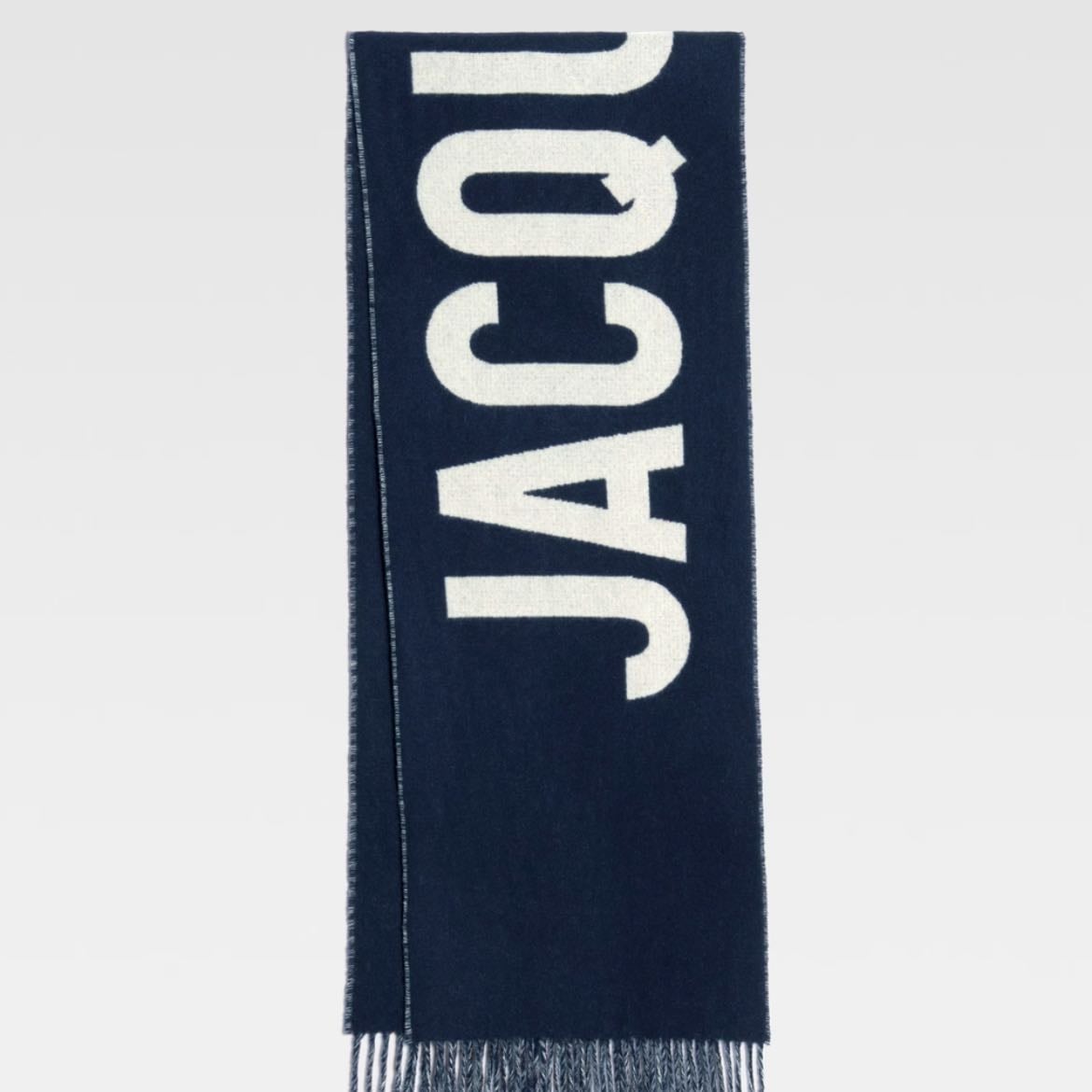Bufanda con logo de flecos - de Jaquemus