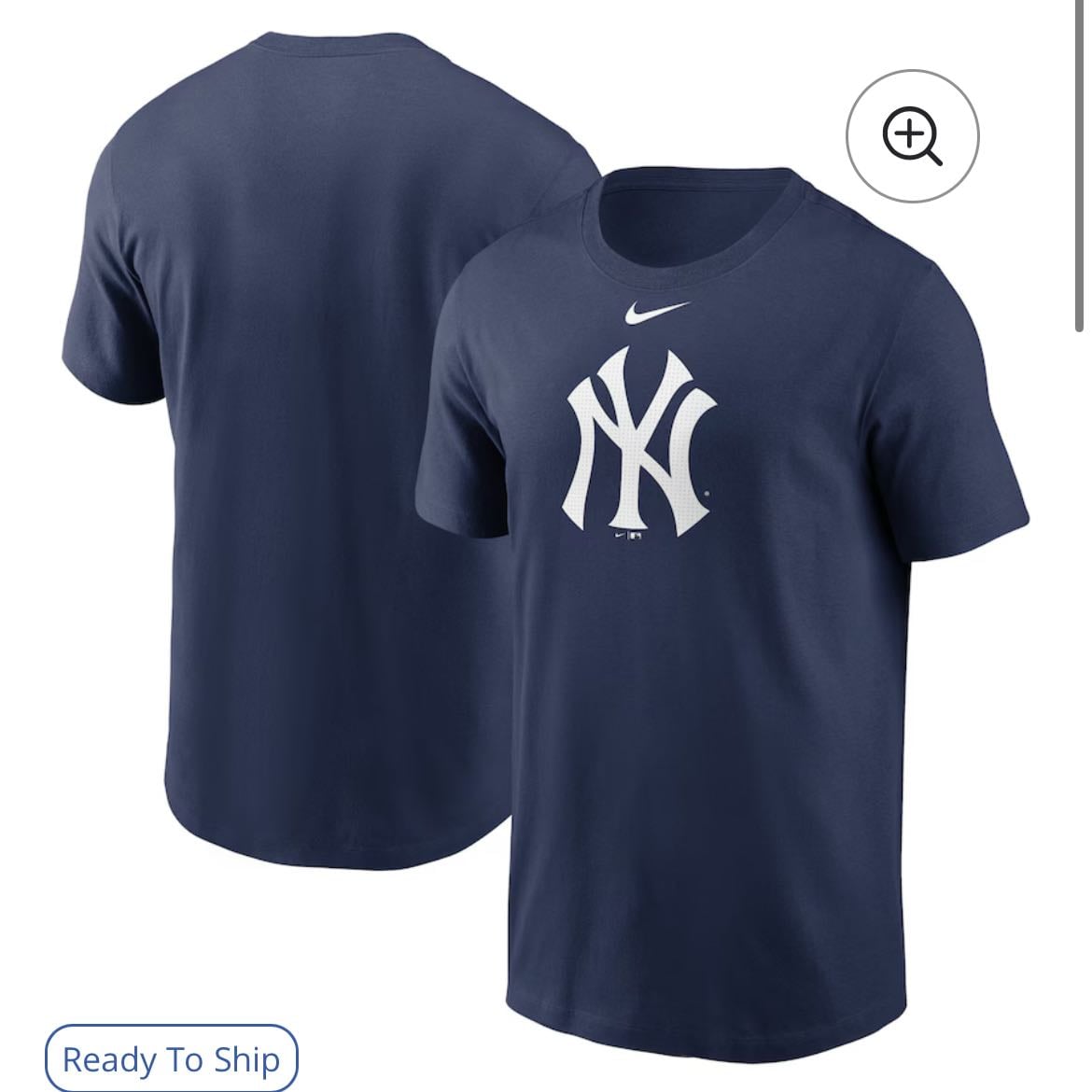 New York Yankees Nike Fuse Logo T-Shirt - Navy - de Nike x Nyy