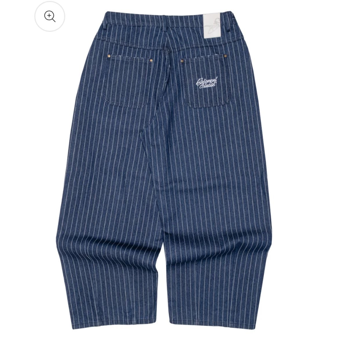 PINSTRIPE PANTS (BLU)