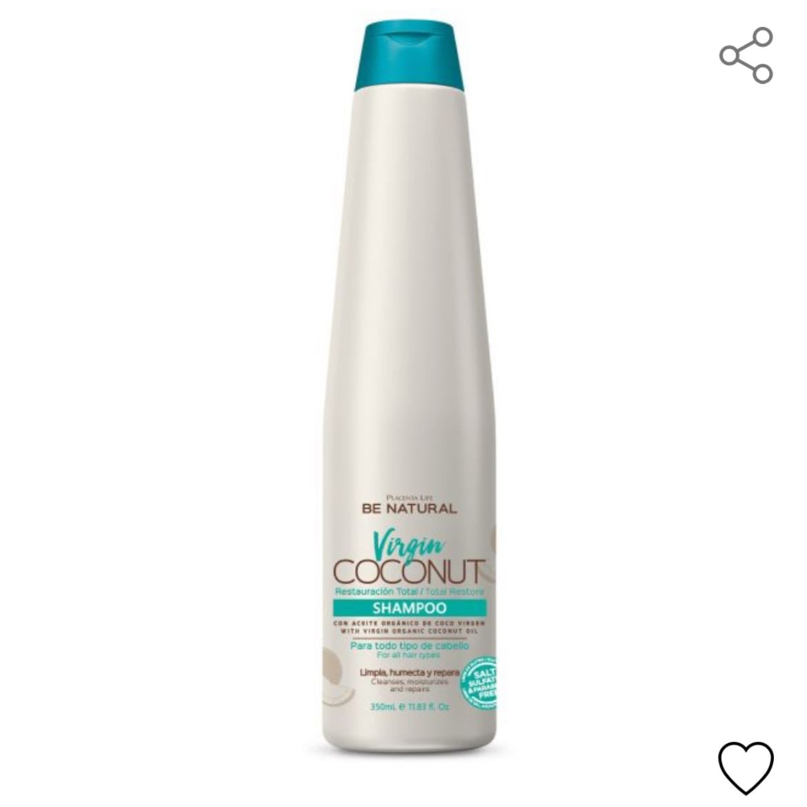 BE NATURAL Champú Virgin Coconut - de Be Natural