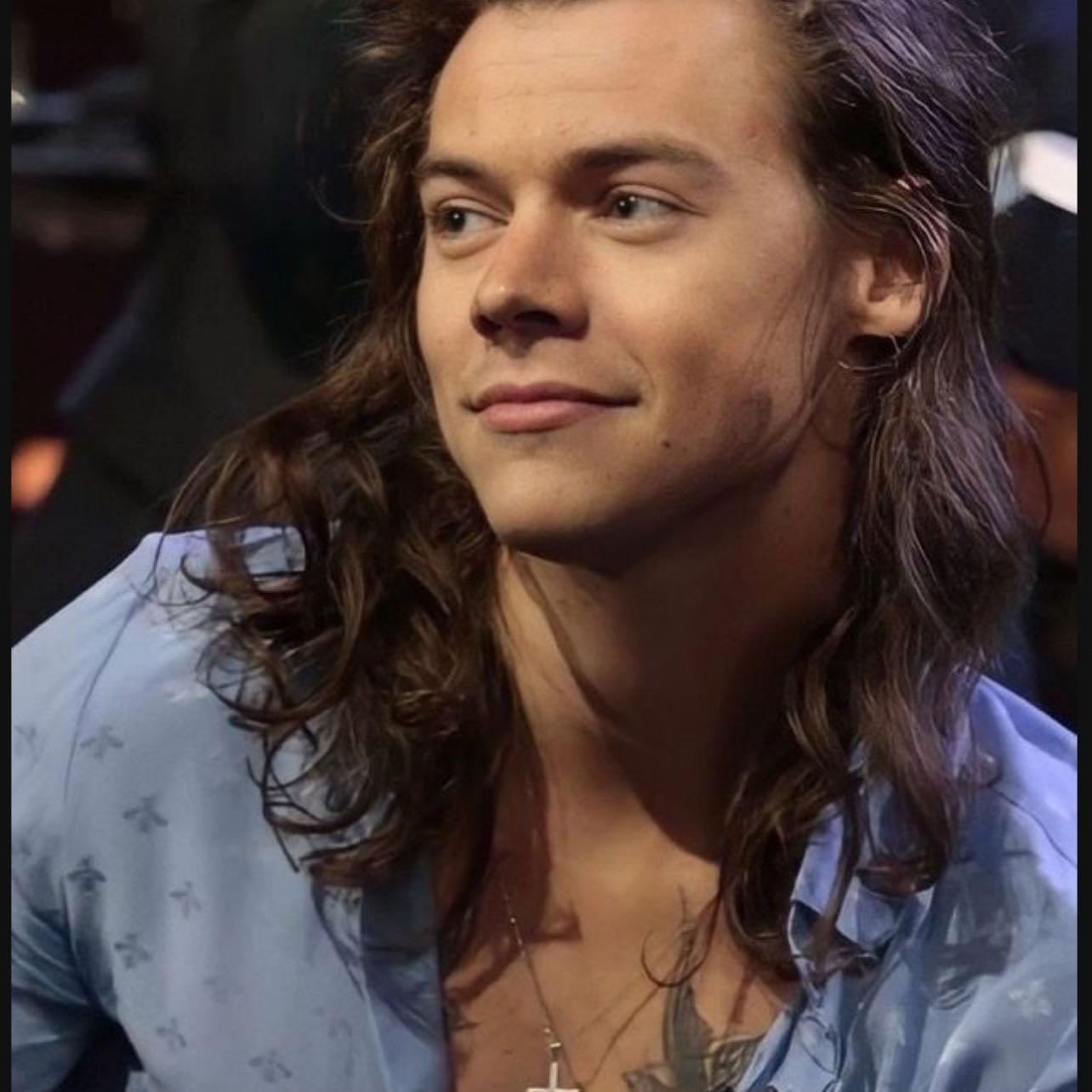 long haired Harry - idc what people say, he’s hot and he knows it