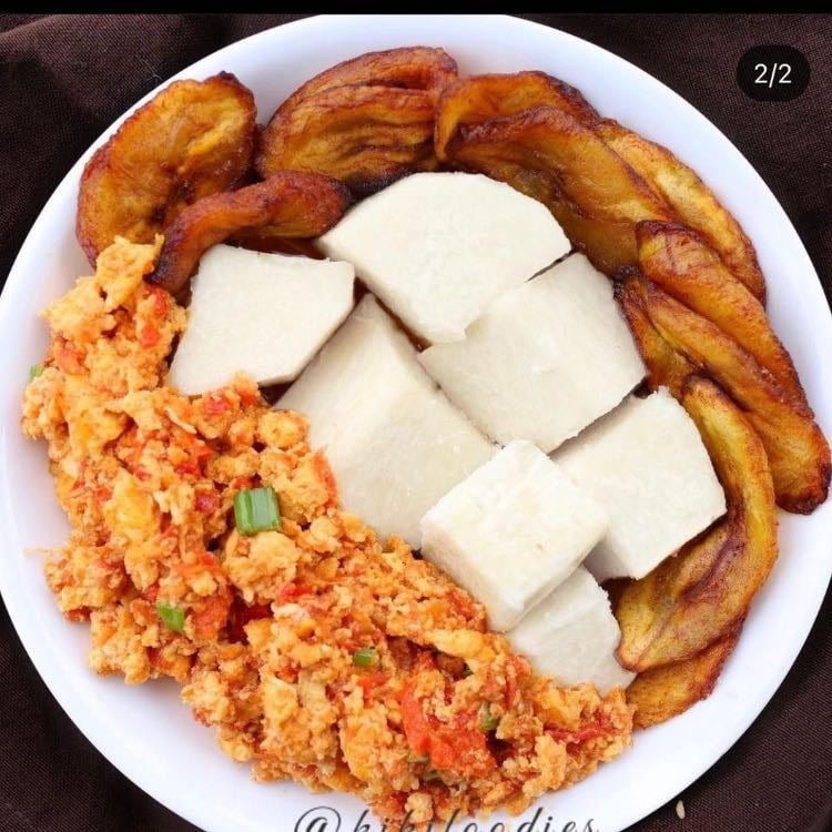 Yam, Egg and Plantain