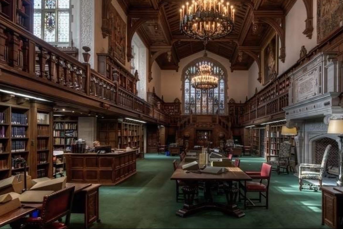 Research in a library