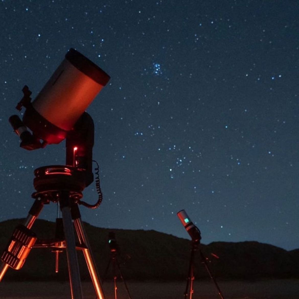 Stargazing through a telescope