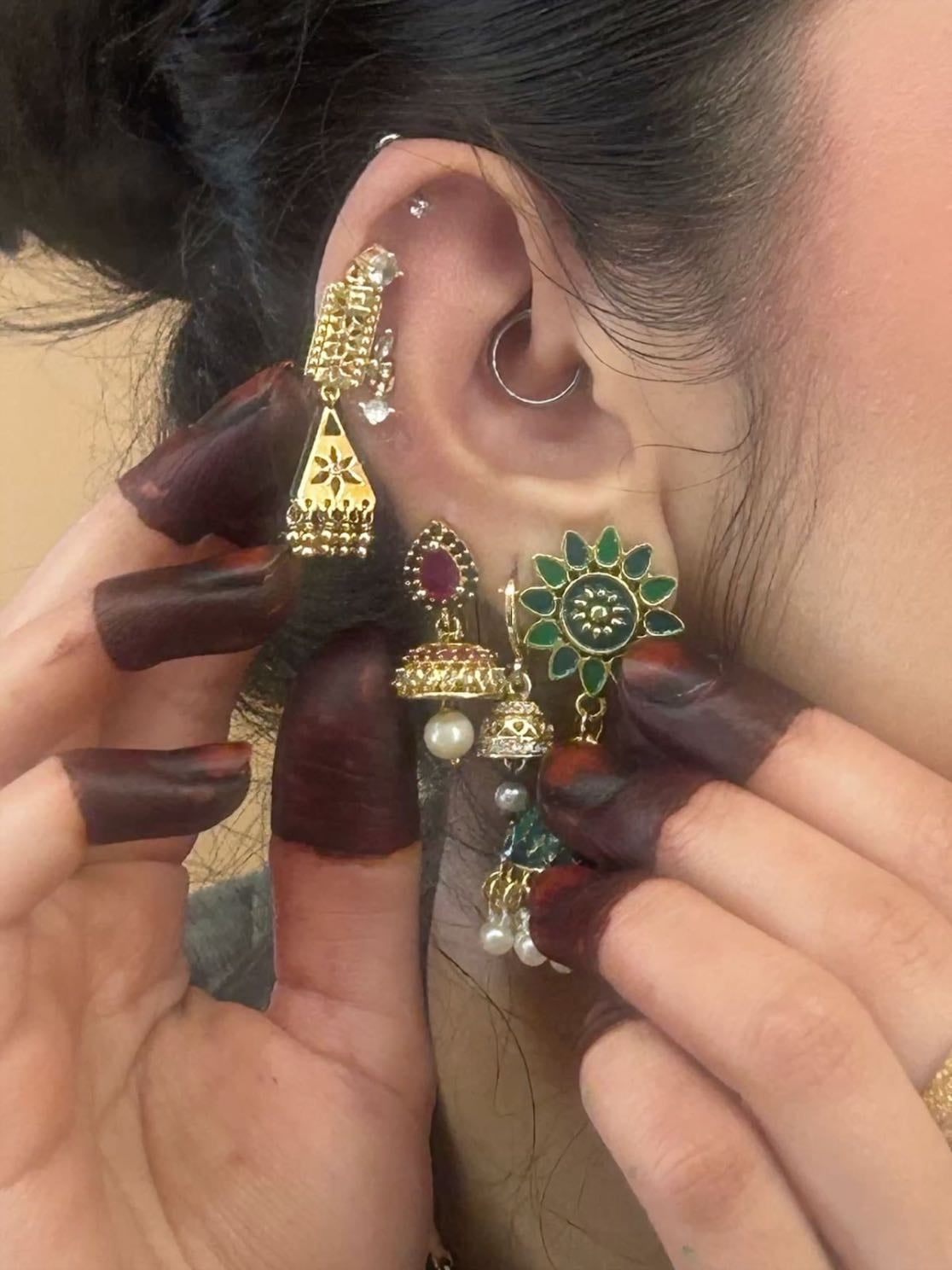Stack of earrings - Is just beautiful